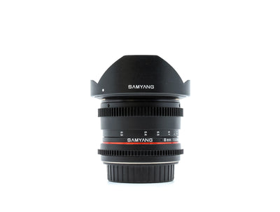 Samyang 8mm T3.8 VDSLR UMC Fisheye CS II - Canon EF Anschluss