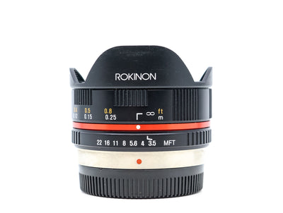 Rokinon 7,5 mm f/3,5 UMC Fisheye – Micro Four Thirds Anschluss