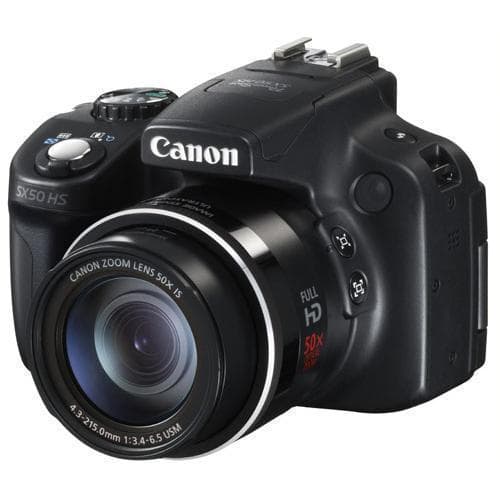 Canon PowerShot SX50 HS Kamera - Schwarz + Canon 50x IS Zoomobjektiv 24-1200 mm f/3.4-6.5 · Hauptbild