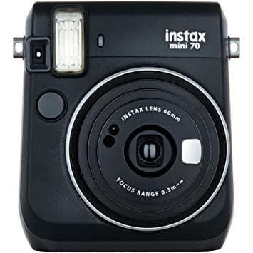 Fujifilm Instax Mini 70 - Schwarz + Fujinon 60mm f/12.7 Objektiv