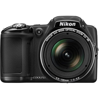Nikon Coolpix L830 Kamera – Schwarz + Nikon Nikkor 34-fach Weitwinkel-Zoom ED VR 22,5–765 mm f/3–5,9