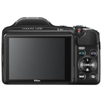 Nikon Coolpix L830 Kamera – Schwarz + Nikon Nikkor 34-fach Weitwinkel-Zoom ED VR 22,5–765 mm f/3–5,9
