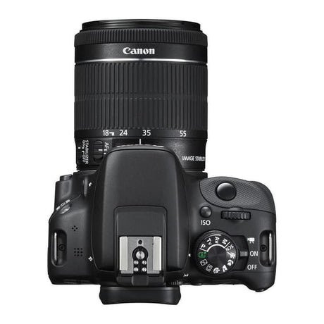 Canon EOS 100D Spiegelreflexkamera - Schwarz + EF-S 18-55mm f/4-5.6 IS STM Objektiv