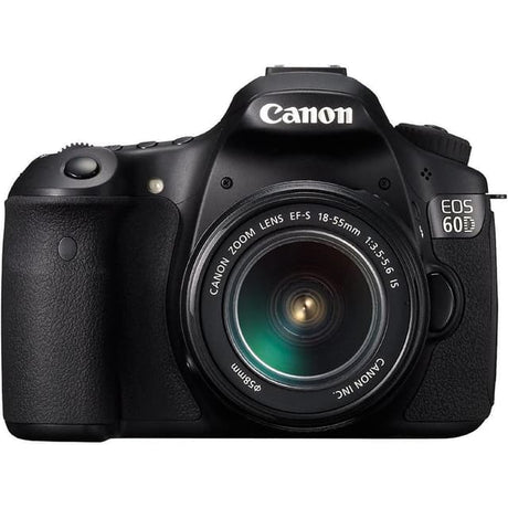 EOS 60D Spiegelreflexkamera – Schwarz + Canon Zoomobjektiv EF-S IS II f/3.5-5.6
