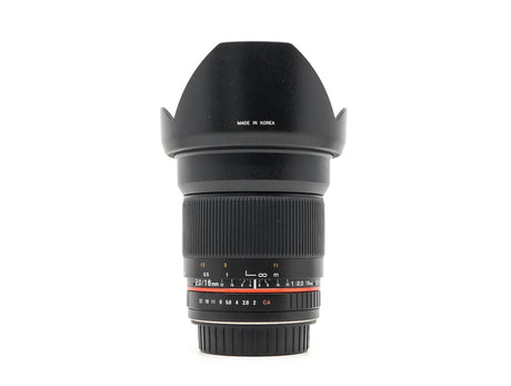 Walimex Pro 16mm f/2 ED AS UMC CS – Canon EF-S Anschluss