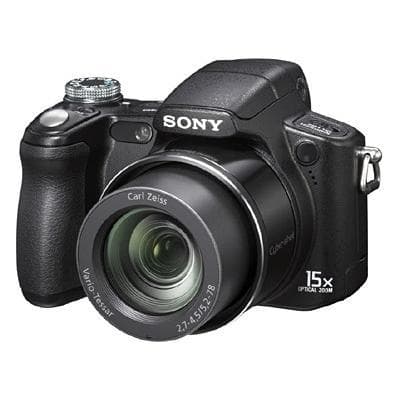 Cyber-shot DSC-H50 Kompaktkamera - Schwarz + Sony Vario-Tessar Objektiv 31-465 mm f/2.7-4.5