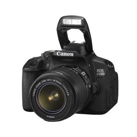 EOS 650D SLR - Black + Canon Canon EF-S 18-55 mm f/3.5-5.6 IS II f/3.5-5.6 de segunda mano en Camera Market