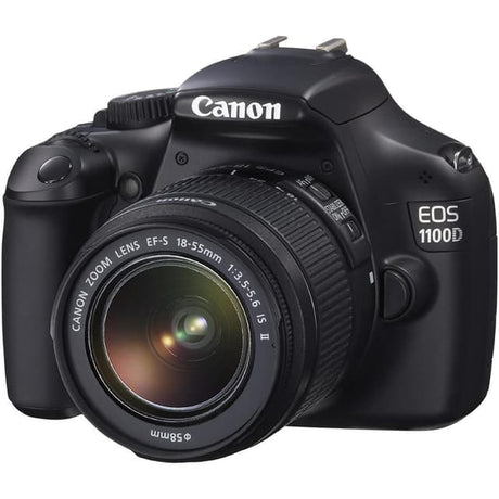 EOS 1100D SLR - Schwarz + Canon EF-S 18-55mm f/3.5-5.6 IS II Objektiv