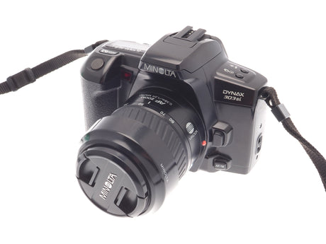 Minolta Dynax 303Si + 35-80mm f4-5.6 AF Zoom + Gegenlichtblende für A 35-80mm f4-5.6