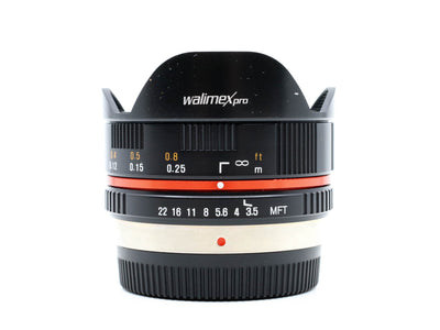 Walimex Pro 7,5 mm f/3,5 Fisheye – Micro Four Thirds Anschluss