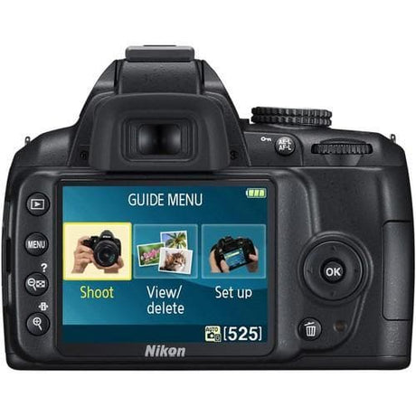 Nikon D3000 Spiegelreflexkamera - Schwarz + Nikon AF-S DX Nikkor 18-55mm f/3.5-5.6G VR Objektiv