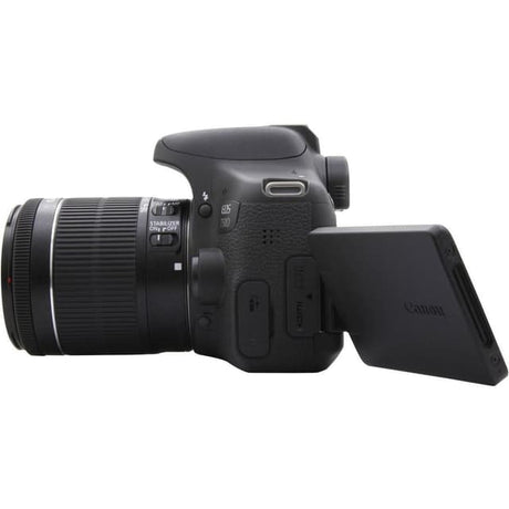EOS 750D Spiegelreflexkamera – Schwarz + Canon Zoom-Objektiv EF-S 18-55mm f/3.5-5.6 IS STM