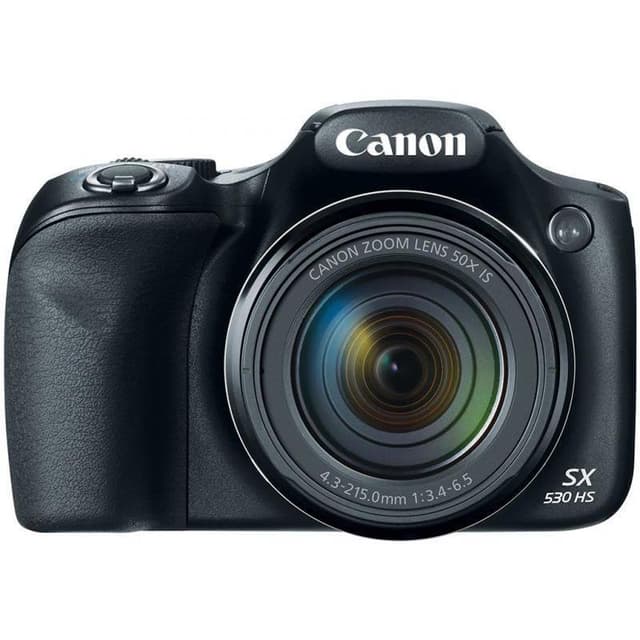 Canon PowerShot SX530 HS Kamera - Schwarz + Canon Zoom-Objektiv 50-IS 24–1200mm f/3.4-6.5 · Hauptbild