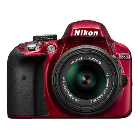 Nikon D3300 - Rot + AF-S DX Nikkor 18-55mm f/3.5-5.6 G VR | Camera Market