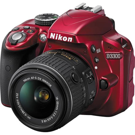 Nikon D3300 - Rot + AF-S DX Nikkor 18-55mm f/3.5-5.6 G VR | Camera Market