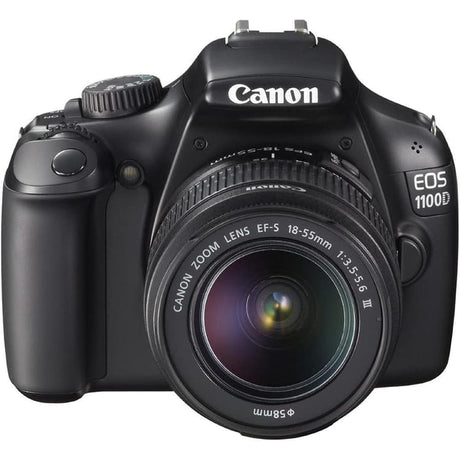 Canon EOS 1100D Spiegelreflexkamera - Schwarz + Canon EF-S 18-55 mm f/3.5-5.6 III Objektiv