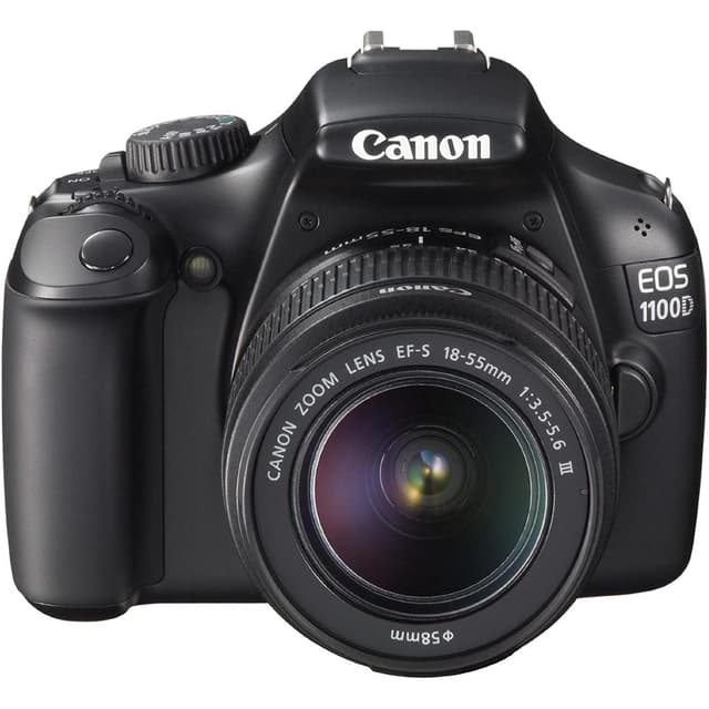 EOS 1100D SLR - Black + Canon Zoom Lens EF-S 18-55mm f/3.5-5.6 III f/3.5-5.6 III de segunda mano en Camera Market