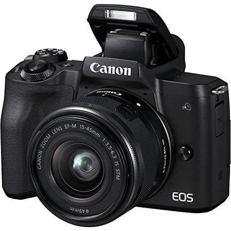 EOS M50 - Schwarz + Canon EOS M50 + Canon Zoom-Objektiv EF-M 15-45 mm f/3,5-6,3 IS STM f/3,5-6,3 · Hauptbild
