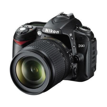 Nikon D90 SLR - Schwarz + Nikkor AF-S DX VR 18-105mm f/3.5-5.6G ED Objektiv · Hauptbild