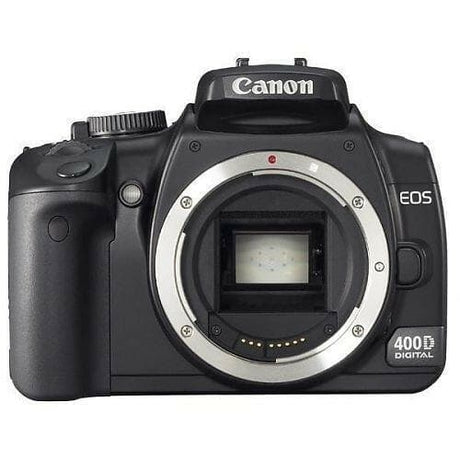 EOS 400D SLR – Schwarz + Canon Zoom-Objektiv EF-S 18-55 mm f/3.5-5.6 II