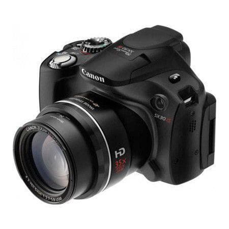Canon PowerShot SX30 IS Kamera – Schwarz + Canon Zoomobjektiv 4,3–150,5 mm f/2,7–5,8 USM