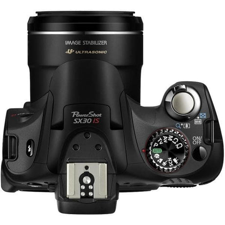 Canon PowerShot SX30 IS Kamera – Schwarz + Canon Zoomobjektiv 4,3–150,5 mm f/2,7–5,8 USM