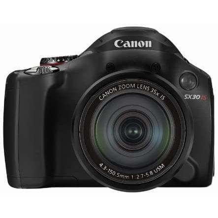 Canon PowerShot SX30 IS Kamera – Schwarz + Canon Zoomobjektiv 4,3–150,5 mm f/2,7–5,8 USM