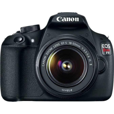 Canon EOS Rebel T5i SLR - Schwarz + Canon EF-S 18-55mm f/3.5-5.6 IS II