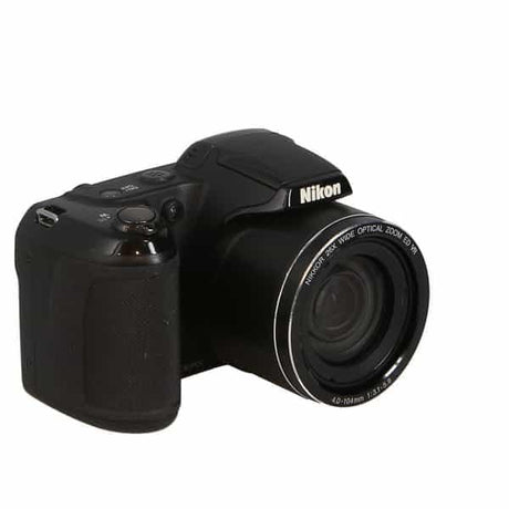 Coolpix L320 Kompaktkamera – Schwarz + Nikon Nikkor 26-fach optischer Weitwinkelzoom ED VR 22,5–585 mm f/3,1–5,9