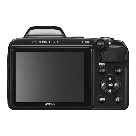 Coolpix L320 Kompaktkamera – Schwarz + Nikon Nikkor 26-fach optischer Weitwinkelzoom ED VR 22,5–585 mm f/3,1–5,9