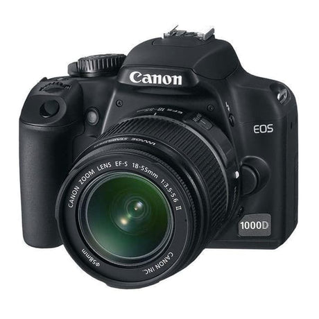 EOS 1000D SLR – Schwarz + Canon EF-S 18-55mm f/3.5-5.6 II Objektiv