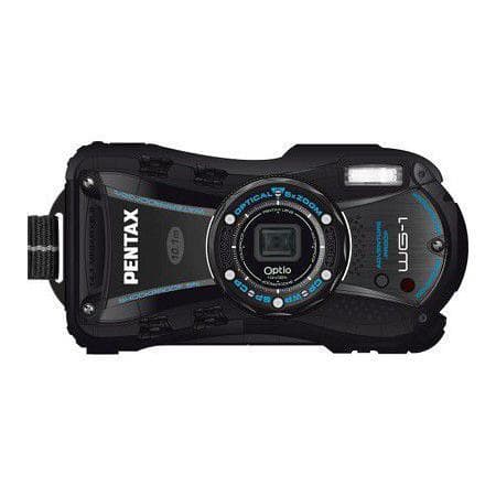 Compactkamera Option WG-1 – Schwarz/Grau + Pentax 5x Zoom 28–140 mm f/3.5