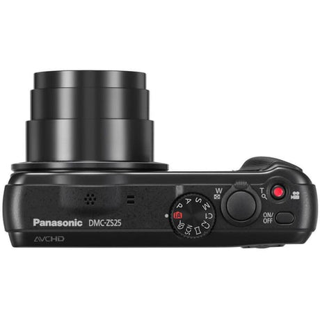 Panasonic DMC-ZS25 Kompaktkamera - Schwarz + Panasonic Leica DC Vario-Elmar 24–480mm f/3.3–6.4
