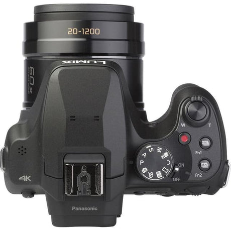 Panasonic DC-FZ80 Bridge-Kamera – Schwarz + Lumix DC Vario ASPH 20–1200 mm f/2,8–5,9