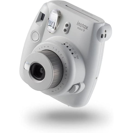 Instant Instax Mini 9 – Grau + Fujifilm Instax Linse Fokusbereich 60 mm f/12.7 f/12.7