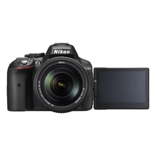 Réflex D5300 - Negro + Nikon AF-S DX Nikkor 18-105mm f/3.5-5.6G ED VR f/3.5-5.6 de segunda mano en Camera Market