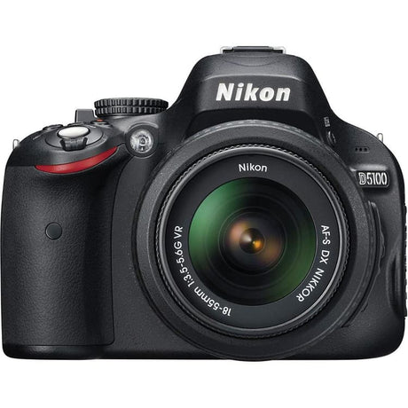 DSLR D5100 - Schwarz + Nikon AF-S DX Nikkor 18-55 mm f/3.5-5.6G II ED f/3.5-5.6G