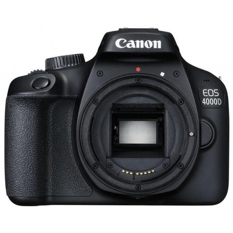 Canon EOS 4000D Spiegelreflexkamera - Schwarz + Canon EF-S 18-55 mm f/3.5-5.6 III Objektiv