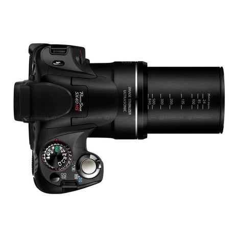Canon PowerShot SX40 HS Kamera – Schwarz + Canon Zoomobjektiv 24–840 mm f/2,7–5,8