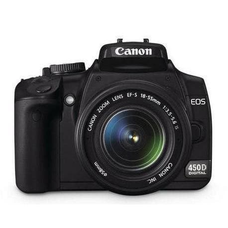 EOS 450D SLR - Black + Canon EF-S 18-55mm f/3.5-5.6 IS f/3.5-5.6 de segunda mano en Camera Market