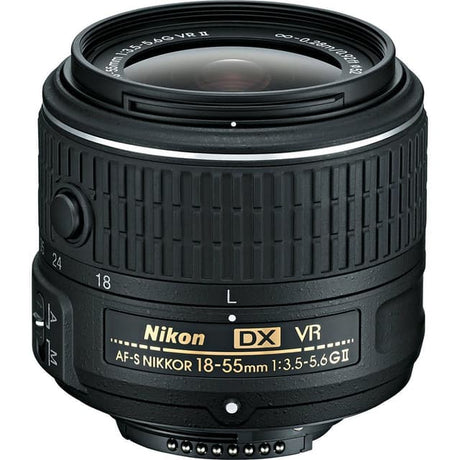D5000 Spiegelreflexkamera - Schwarz + Canon AF-S DX Nikkor 18-55mm f/3.5-5.6G VR II + AF-S DX Nikkor 55-200mm f/4-5.6G ED f/3.5-5.6 + f/4-5.6