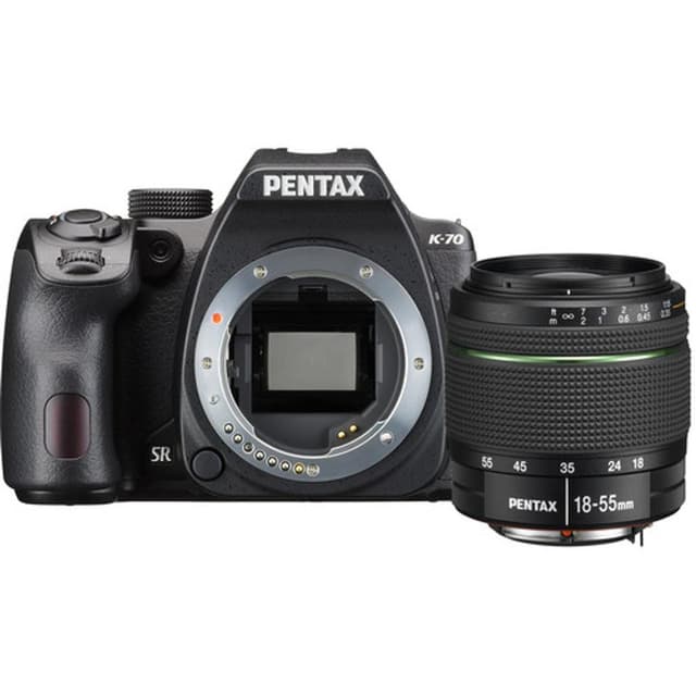 Réflex K-5 - Negro + Pentax Smc Pentax-DAL 18-55mm f/3.5-5.6 AL WR f/3.5-5.6 de segunda mano en Camera Market