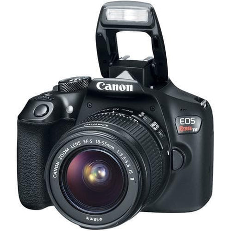 Canon EOS Rebel T6 Spiegelreflexkamera - Schwarz + Canon EF-S 18-55mm f/3.5-5.6 IS II Objektiv