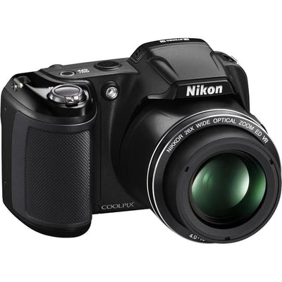 Kompaktkamera CoolPix L810 - Schwarz + Nikon Nikkor 26X Weitwinkel-Zoom ED VR 4,0-104 mm f/3,1-5,9
