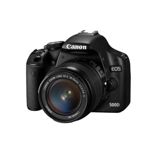 CANON EOS 500D SLR - Black + Canon Canon Zoom Lens EF-S 18-55mm f/3.5-5.6 IS de segunda mano en Camera Market