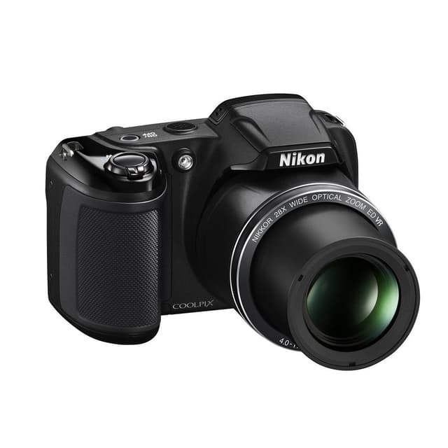 Nikon Bridge Coolpix L340 4-112mm 1:3.1-5.9 – Schwarz + Nikon 4-112mm 1:3.1-5.9 f/3.1-5.9 · Hauptbild