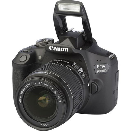 Canon EOS 2000D Spiegelreflexkamera - Schwarz + Canon Zoom-Objektiv EF-S 18-55mm f/3.5-5.6 IS II