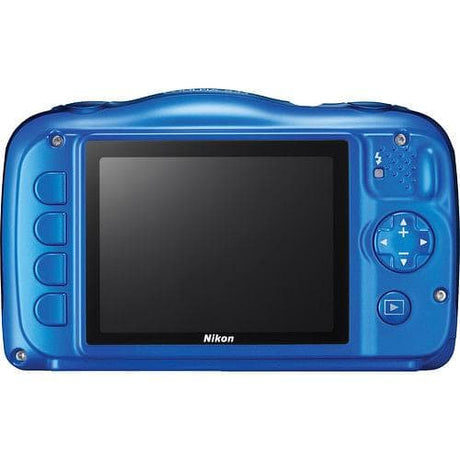 Coolpix S33 Kompaktkamera – Blau + Nikon Nikkor 30-90mm f/3.3-5.9 Zoomobjektiv