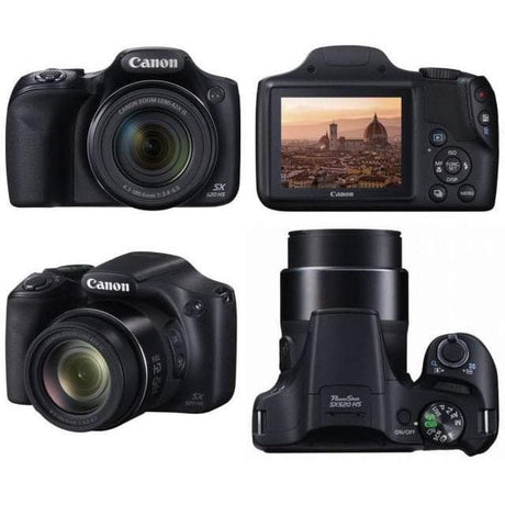 Canon PowerShot SX400 IS Bridge-Kamera - Schwarz + Canon Zoom-Objektiv 42x IS 24-720mm f/3.4–5.8