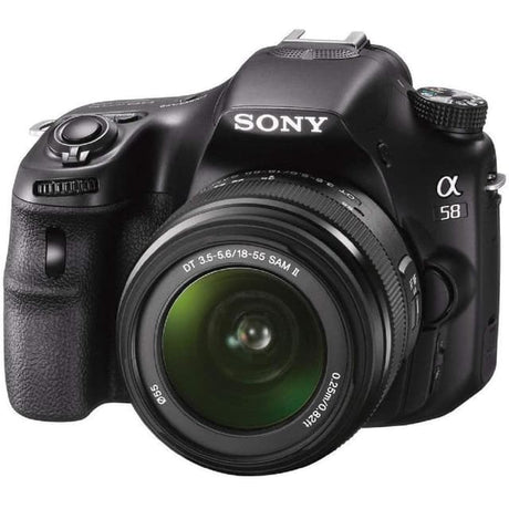 SLT-A58 Spiegelreflexkamera - Schwarz + Sony DT 18-55mm f/3.5-5.6 SAM II f/3.5-5.6